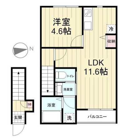 クレールの物件間取画像
